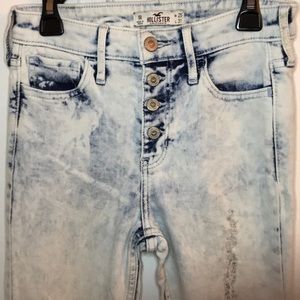 Hollister high waisted button fly jean jeggings